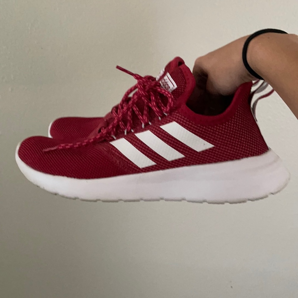 Red and White Running Adidas